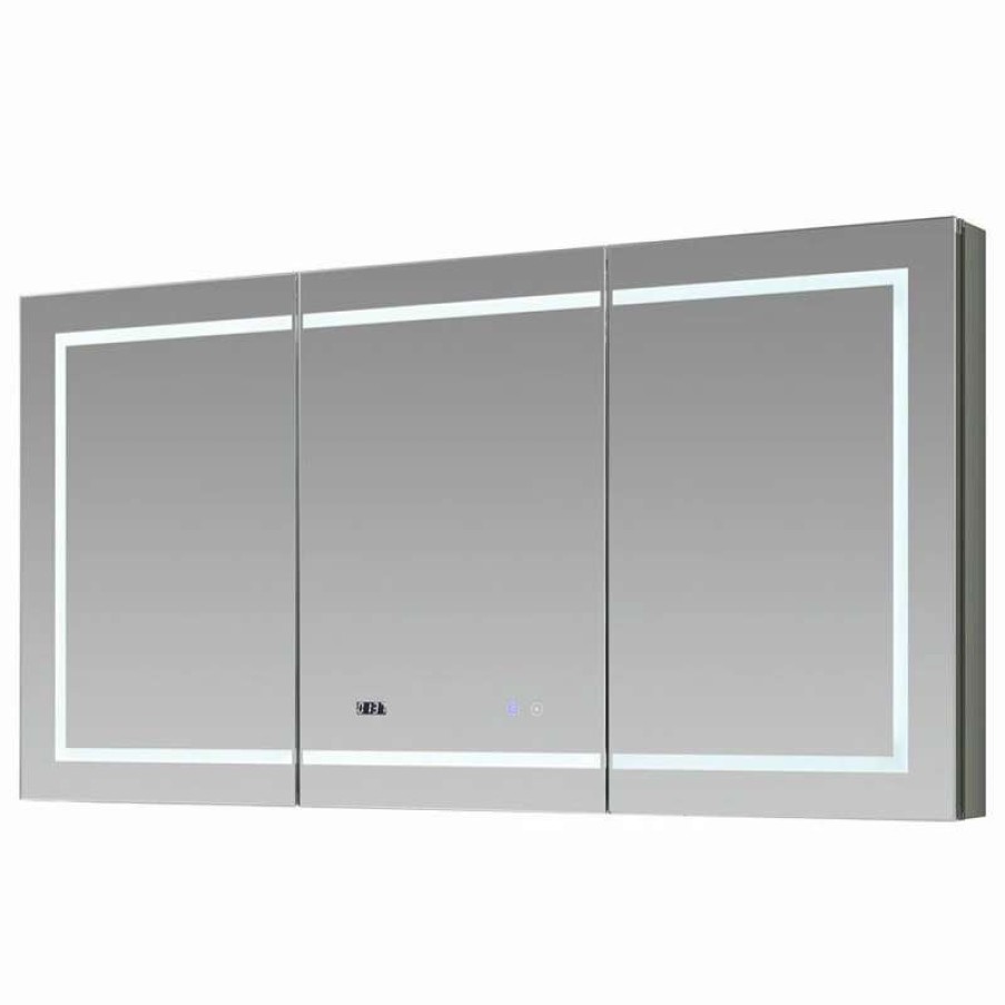 Bathroom Accessories * | Best Deal Aquadom Signature Royale Led Medicine Cabinet Defogger 60"X36 X5