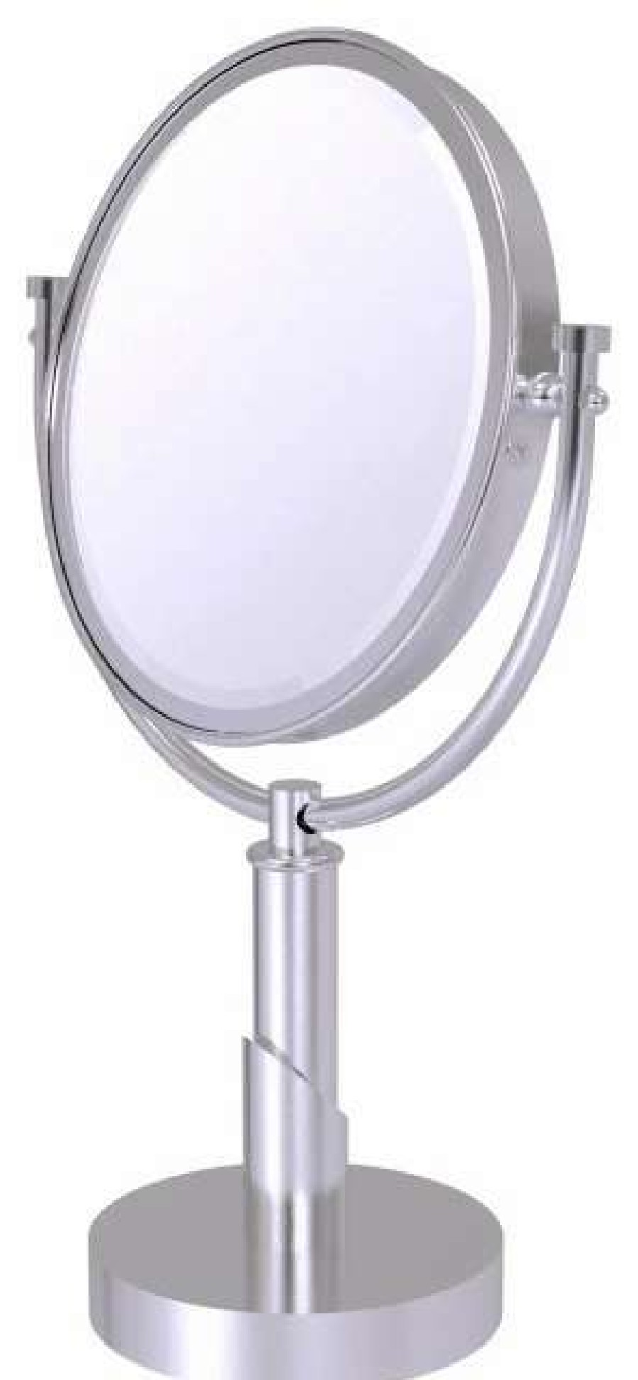 Bathroom Accessories * | Wholesale Allied Brass Tribecca Collection 8 Vanity Top Make-Up Mirror 3Xmagnification, Satin Chrome