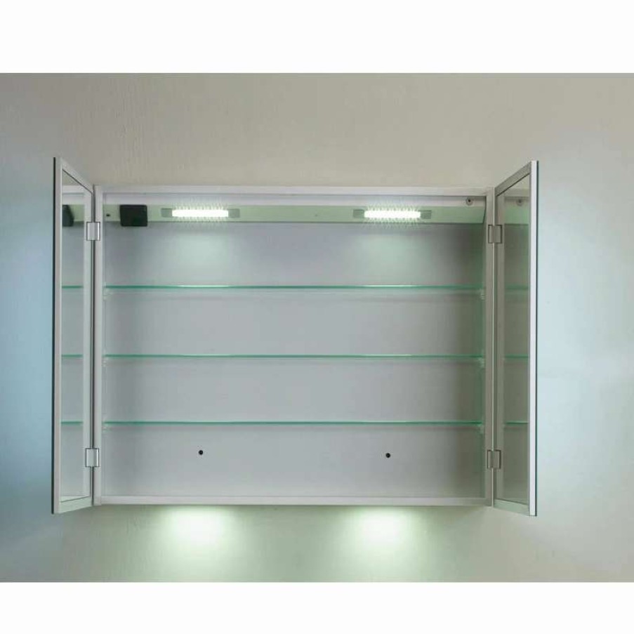 Bathroom Accessories * | Flash Sale Eviva Llc Eviva Mirror Medicine Cabinet 36 With Led Lights