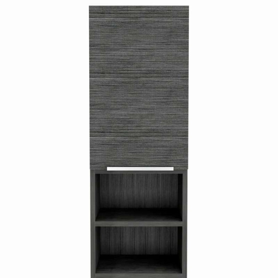 Bathroom Accessories * | Best Sale Fm Furniture Milwaukee Medicine Cabinet, Smokey Oak