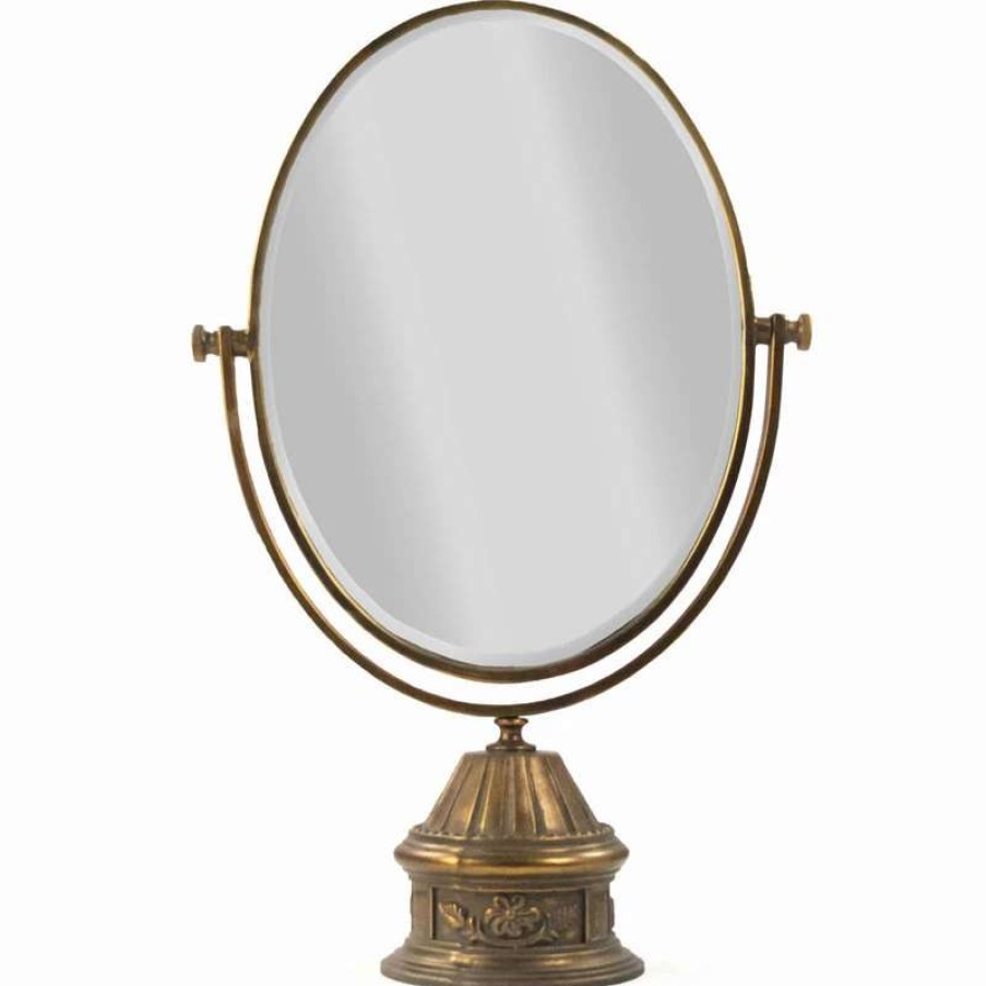 Bathroom Accessories * | Best Reviews Of Zentique, Inc. Cerise Mirror Distressed Gold