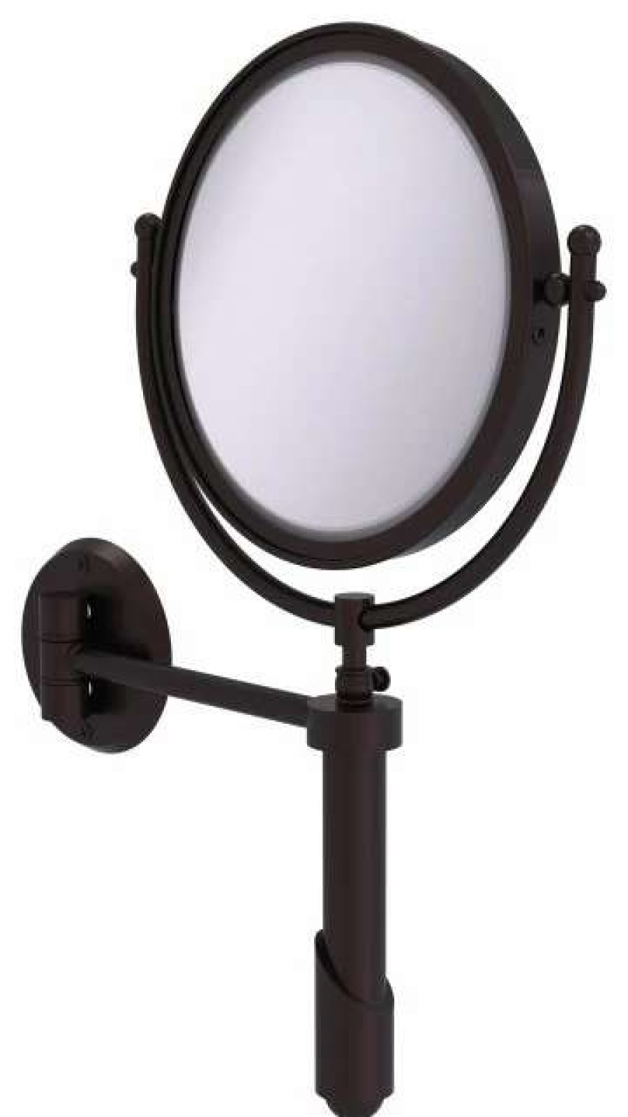 Bathroom Accessories * | Budget Allied Brass Soho Wall Mounted Make-Up Mirror 8 Diameter, 2Xmagnification, Antique Bronze