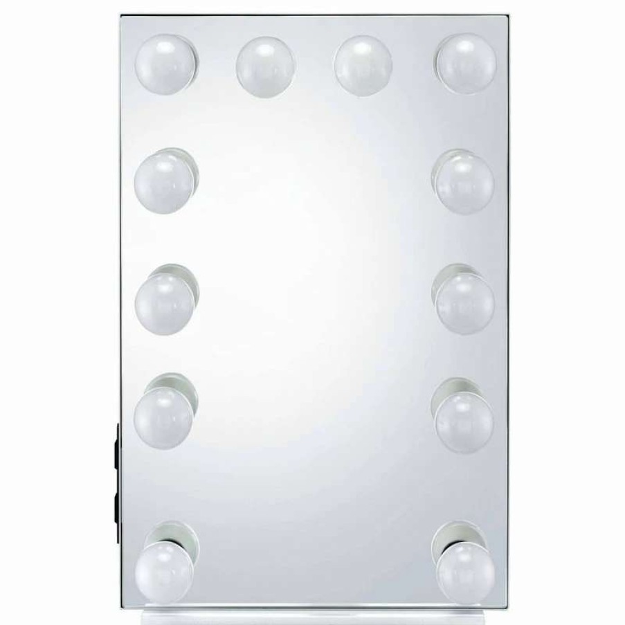 Bathroom Accessories * | Promo Acme Furniture Acme Asa Accent Mirror, White Finish