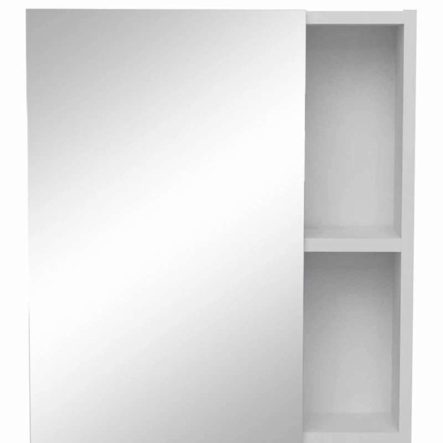 Bathroom Accessories * | Wholesale Fm Furniture Lincoln Medicine Cabinet With Mirror, White