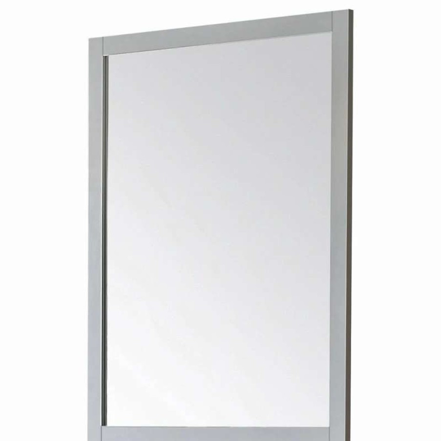 Bathroom Accessories * | Wholesale Ove Decors Tahoe 28 X36 Dove Gray Mirror