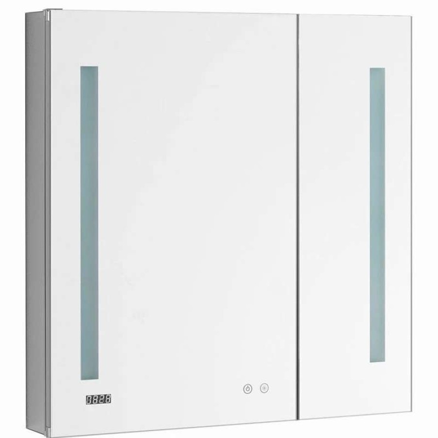 Bathroom Accessories * | Outlet Aquadom Signature Royale Led Medicine Cabinet Defogger 36"X30 X5