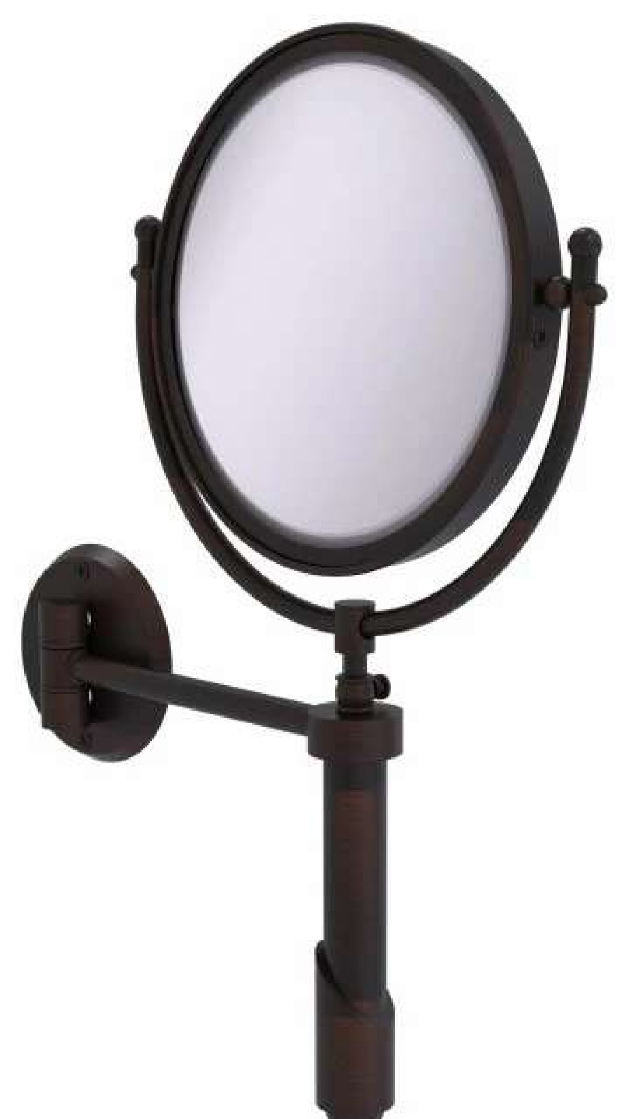 Bathroom Accessories * | Best Sale Allied Brass Soho Wall Mounted Make-Up Mirror 8 Diameter, 3Xmagnification, Venetian Bronze