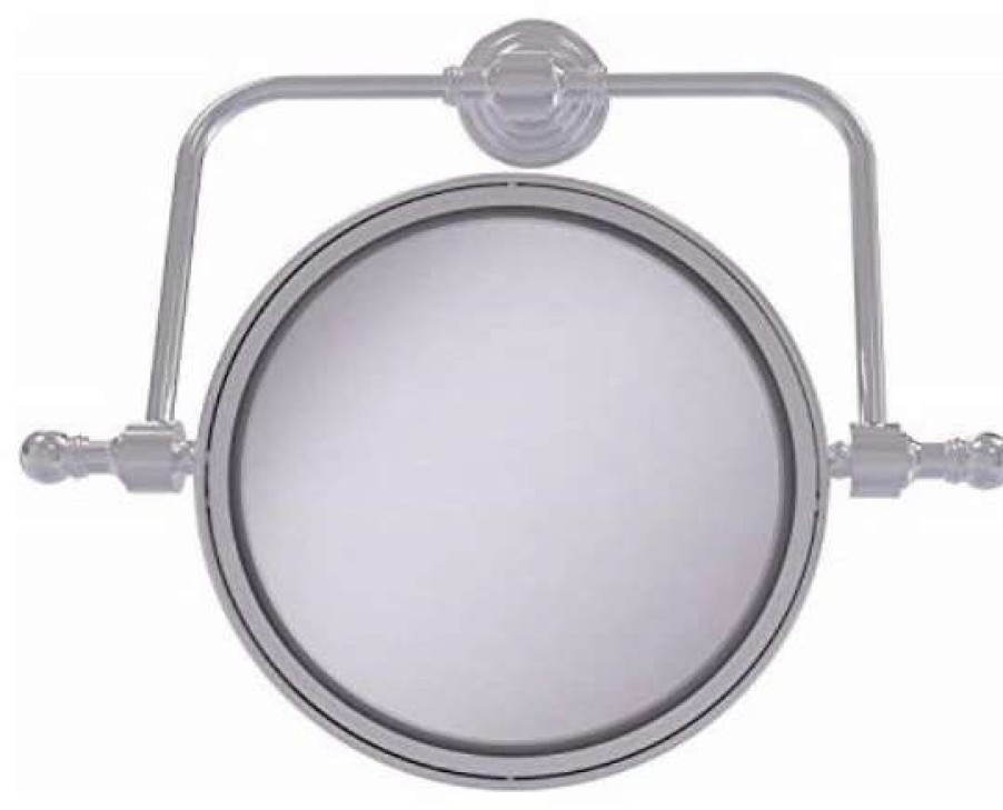 Bathroom Accessories * | Deals Allied Brass Rwm-4/2X Retro Wave Collection Wall Mounted Swivel 8 Inch Diameter