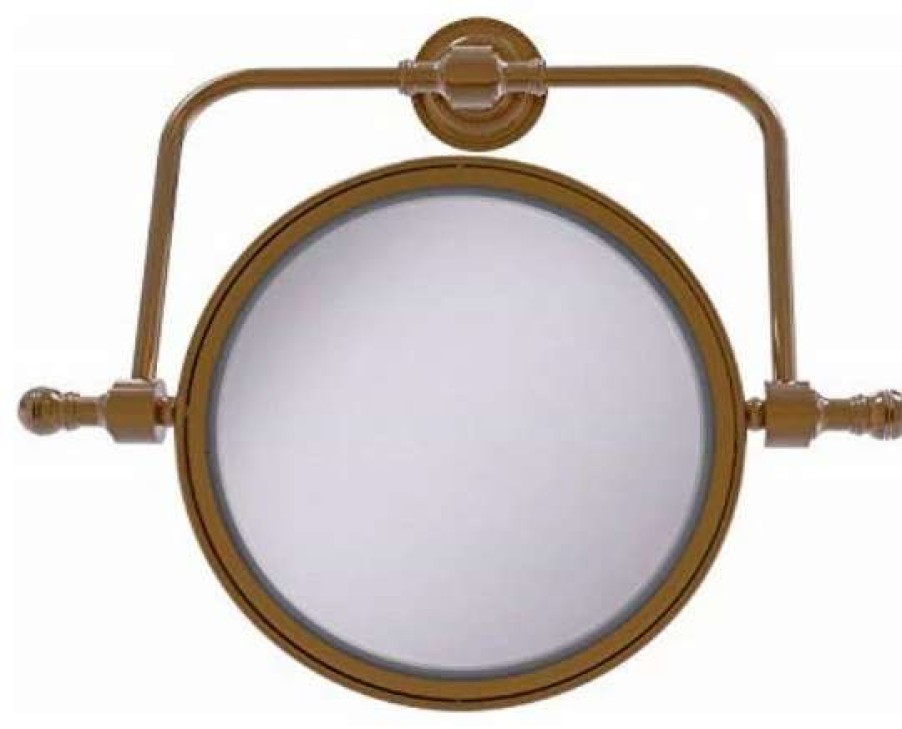 Bathroom Accessories * | Brand New Allied Brass Rdm-4/5X Retro Dot Collection Wall Mounted Swivel 8 Inch Diameter W