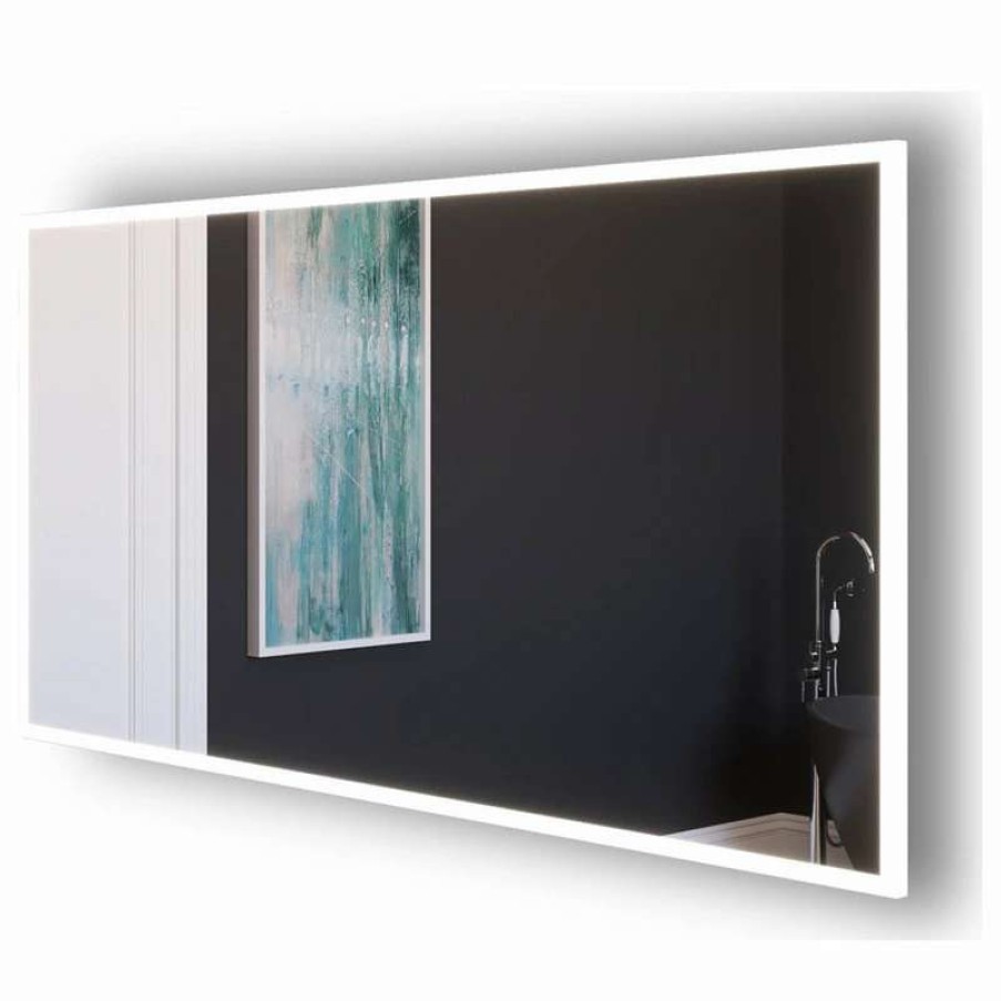 Bathroom Accessories * | Best Deal Castello Usa Lisa Led Bathroom Mirror, Standard Or Smart, 60 X 30 , Standard Mirror