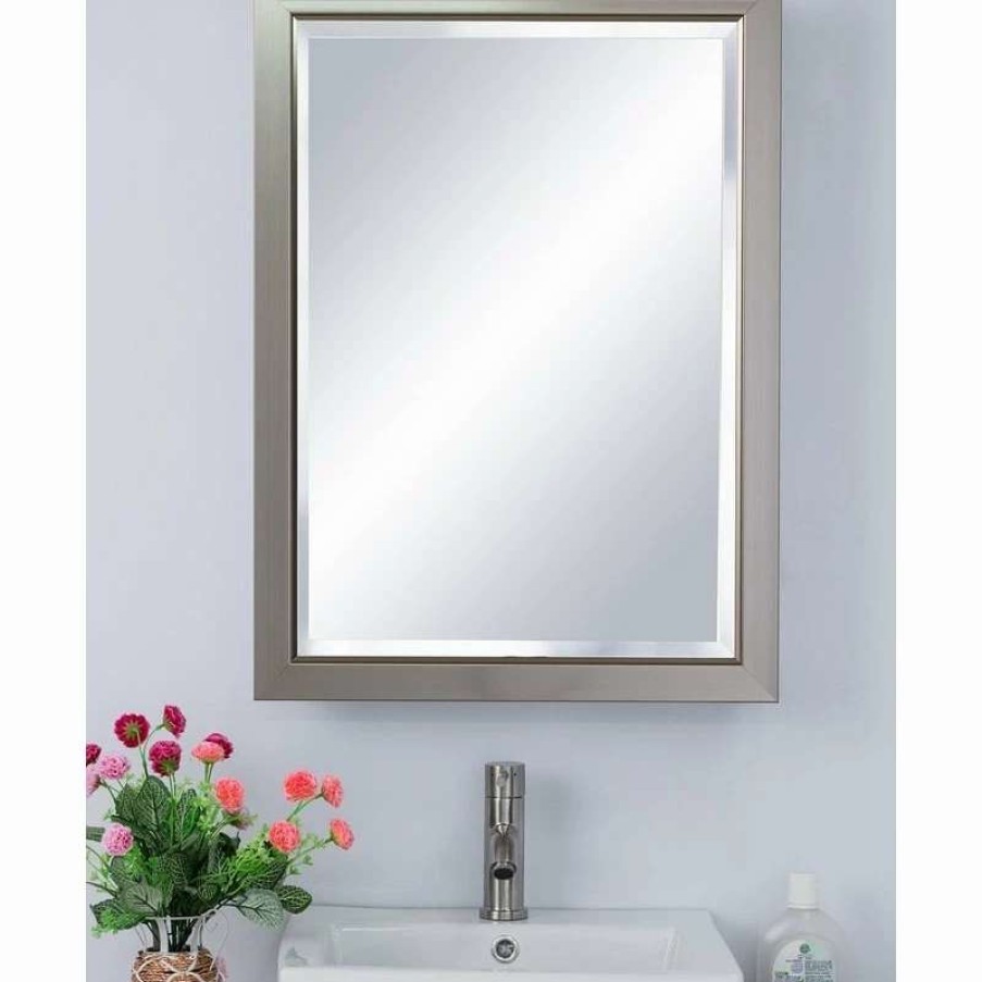 Bathroom Accessories * | Outlet Bellaterra Home Mirrored Medicine Cabinet